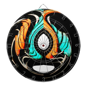 Mooie Abstracte wervelingen Art Print Dartbord