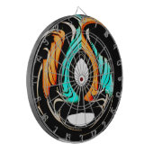 Mooie Abstracte wervelingen Art Print Dartbord (Voorkant Links)