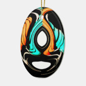 Mooie Abstracte wervelingen Art Print Keramisch Ornament (Links)