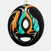 Mooie Abstracte wervelingen Art Print Keramisch Ornament (Links)