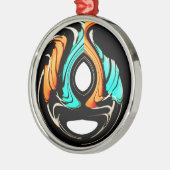 Mooie Abstracte wervelingen Art Print Metalen Ornament (Links)