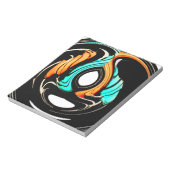 Mooie Abstracte wervelingen Art Print Notitieblok (Linkerzijde)