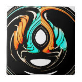 Mooie Abstracte wervelingen Art Print Tegeltje (Voorkant)