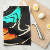 Mooie Abstracte wervelingen Art Print Theedoek (Quarter Fold)