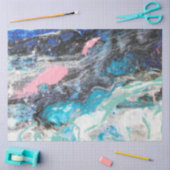 Mooie abstracte zee watersalmonade cadeauomslag tissuepapier (Craft)