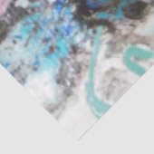 Mooie abstracte zee watersalmonade cadeauomslag tissuepapier (Detail)