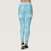 Mooie abstractie van blauw leggings (Achterkant)