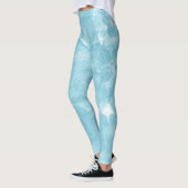 Mooie abstractie van blauw leggings (Links)