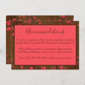 Mooie accommodaties informatiekaartje (Voorkant / Achterkant)