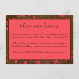 Mooie accommodaties informatiekaartje