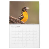 Mooie achtergrondkalender voor vogels kalender (Feb 2027)