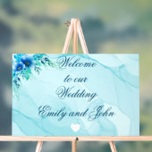 Mooie acryl welkom op onze bruiloft teken acryl bord (Neutraal)