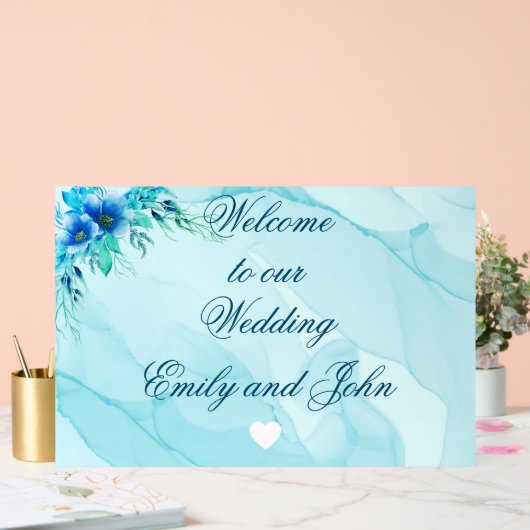 Mooie acryl welkom op onze bruiloft teken acryl bord (Huwelijk)