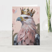 Mooie adelaar in een kroon alle gelegenheden kaart (Voorkant)