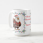 Mooie Adelaar Kerstmug Koffiemok (Voorkant links)
