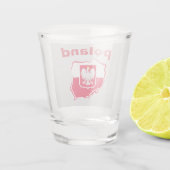 Mooie adelaar polen shot glas (Achterkant)