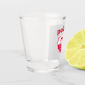 Mooie adelaar polen shot glas (Links)