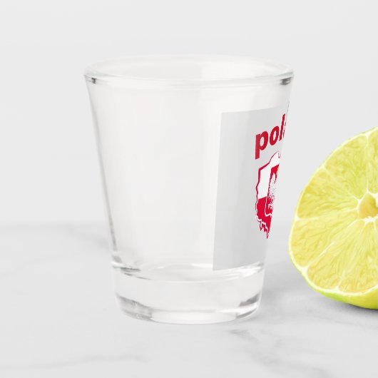 Mooie adelaar polen shot glas (Links)