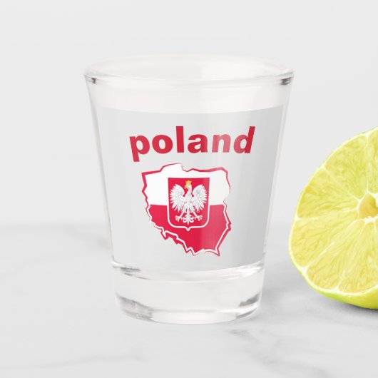 Mooie adelaar polen shot glas (Voorkant)