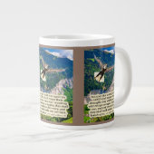 Mooie adelaar Schrift Jesaja 40:31 Grote Koffiekop (Voorkant rechts)