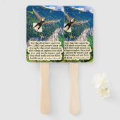 Mooie adelaar Schrift Jesaja 40:31 Handwaaier (Voorkant en achterkant)