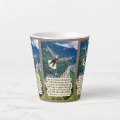 Mooie adelaar Schrift Jesaja 40:31 Latte Mok (Voorkant)