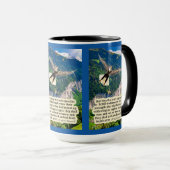 Mooie adelaar Schrift Jesaja 40:31 Mok (Voorkant rechts)