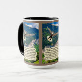 Mooie adelaar Schrift Jesaja 40:31 Mok (Voorkant links)