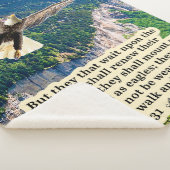 Mooie adelaar Schrift Jesaja 40:31 Sherpa Deken (3/4)