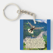 Mooie adelaar Schrift Jesaja 40:31 Sleutelhanger (Voorkant)