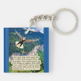 Mooie adelaar Schrift Jesaja 40:31 Sleutelhanger