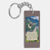 Mooie adelaar Schrift Jesaja 40:31 Sleutelhanger (Voorkant Links)