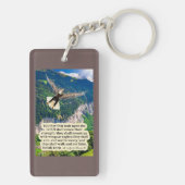 Mooie adelaar Schrift Jesaja 40:31 Sleutelhanger (achterkant)