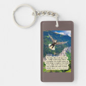 Mooie adelaar Schrift Jesaja 40:31 Sleutelhanger (Voorkant)