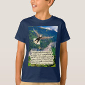 Mooie adelaar Schrift Jesaja 40:31 T-shirt (Voorkant)