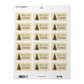 Mooie adreslabels vakantie etiket (Full Sheet)