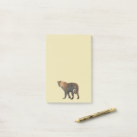 Mooie Afbeelding met geborste luipaarden Post-it® Notes (Op bureau)