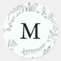 Mooie afdruk Monogram Mint Holiday