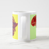 Mooie Africa Map Home Drink Grote koffie Mok (Achterkant)