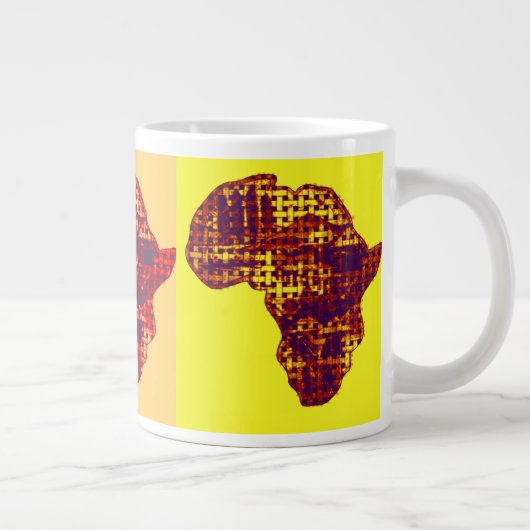 Mooie Africa Map Home Drink Grote koffie Mok (Rechts)
