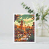 Mooie Afrika Beroemde reisplaats  Briefkaart (Staand voorkant)