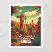 Mooie Afrika Beroemde reisplaats  Briefkaart (Voorkant)