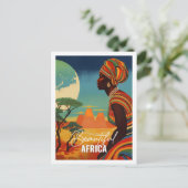 Mooie Afrika Beroemde reisplaats  Briefkaart (Staand voorkant)