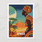 Mooie Afrika Beroemde reisplaats  Briefkaart (Voorkant)
