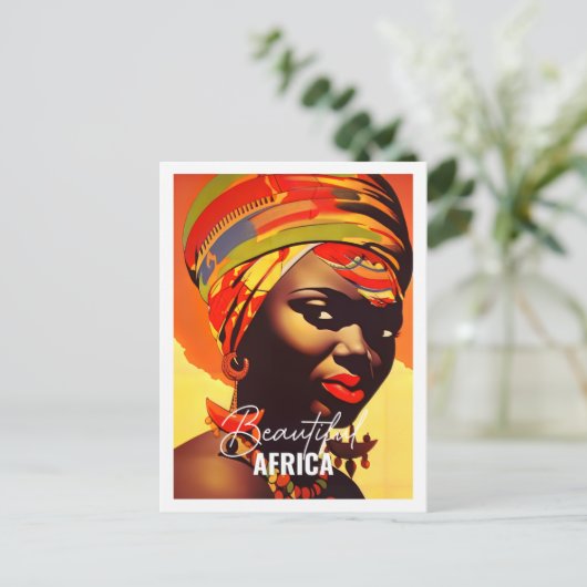 Mooie Afrika Beroemde reisplaats  Briefkaart (Staand voorkant)