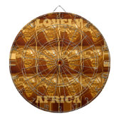 Mooie Afrika kaart Vector Patroon Art Design Print Dartbord (Voorkant)