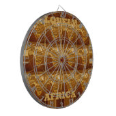 Mooie Afrika kaart Vector Patroon Art Design Print Dartbord (Voorkant Links)