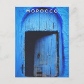 Mooie Afrika Marokkaanse Reis Blauwe Medina Briefkaart (Voorkant)