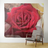 Mooie Afrika Rode Roos Wandkleed (In Situ (horizontaal))