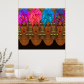 Mooie Afrikaans-Amerikaanse Poster - Black Woman (Keuken)